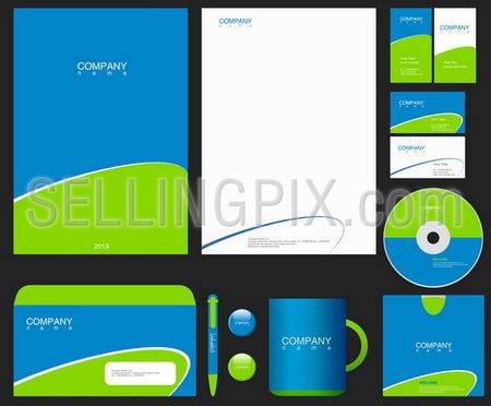 Corporate Identity. Place your Logo.Vector. Editable.