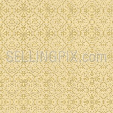 Vintage background abstract. Retro Floral seamless pattern. Vector. High Detail.