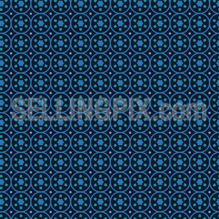Circles background abstract. Blue pattern. Vector wallpaper. Creative.