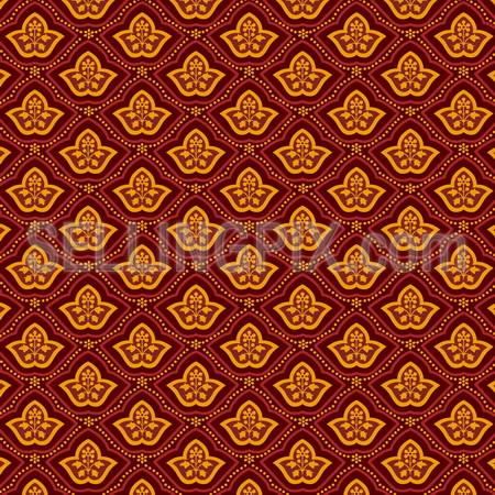 Vintage floral background. Vector Flourish ornament. Retro seamless pattern design. Christmas gift package. Seamless texture Wallpaper. High Detailed.