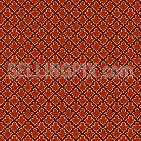 Vintage Retro seamless pattern.  Red background abstract. Vector detailed.