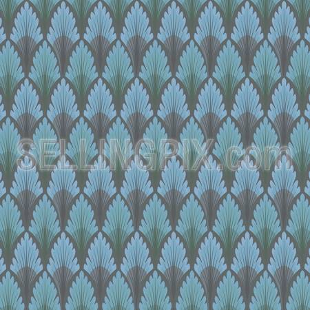 Vintage seamless pattern.  Blue wallpaper abstract. Vector background high detailed.