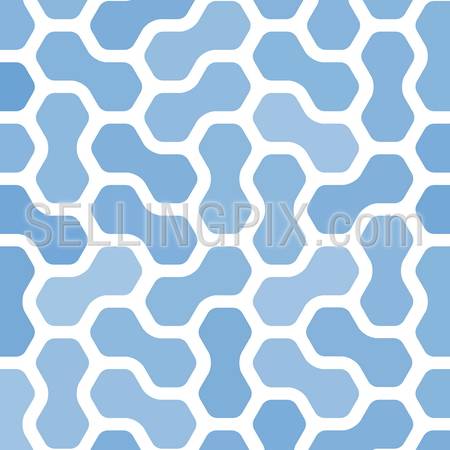 Abstract Technology seamless pattern. Vector background. Molecule / Electronic style.