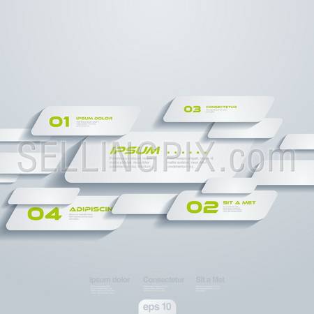 Infographics vector design template: moving cells. Creative concept.