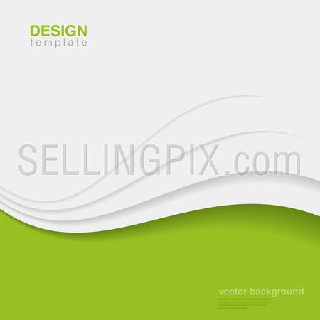 Business innovation vector design template.  Green eco style. Ecology Background abstract. Corporate identity style. – stock vector