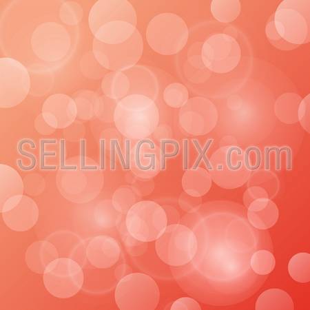 Bokeh red vector background abstract. Holiday creative concept. Elegant style. Use for Valentines day, Christmas, New Year etc. – stock vector