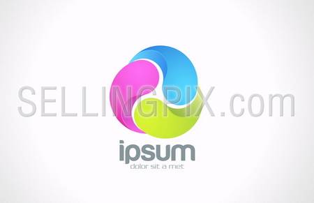 Business Team work department vector logo design template. 
Creative colorful infinity concept idea for logotype. Looped shape. – stock vector
