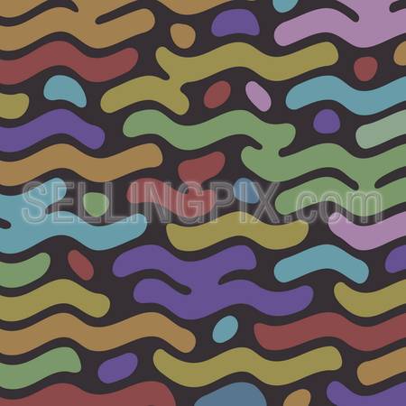 Funny lines colorful Background abstract. Children pattern for fun in retro style. – stock vector