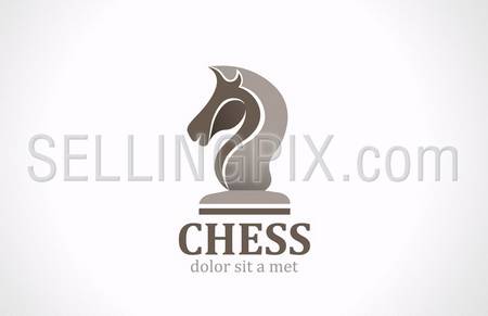 Chess club Horse head icon shape silhouette vector logo design template.
Lawyer concept. – stock vector