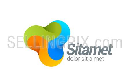 Corporate Media vector logo design template. Business Technology Creative design concept icon. – stock vector