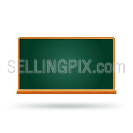 Chalkboard school board college green empty chalkboard template mockup. Place text logo photo product.