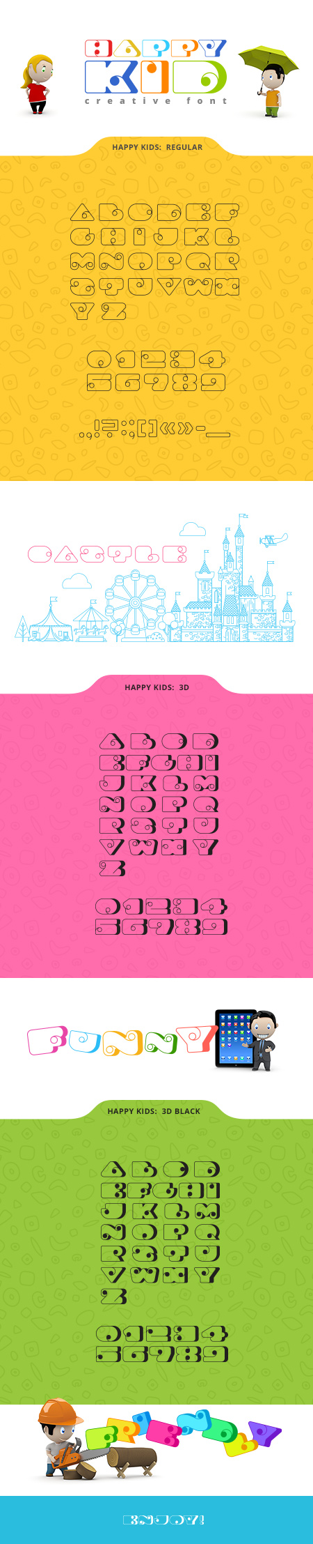 Happy Kid Fancy Font