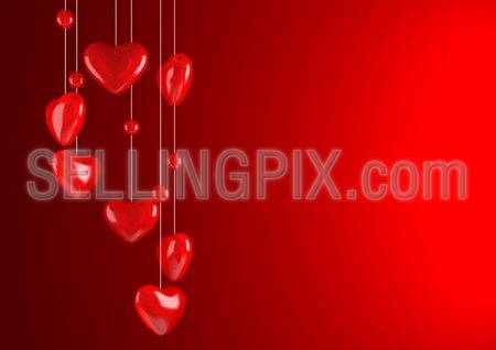 Red valentine background (love, valentine day series)