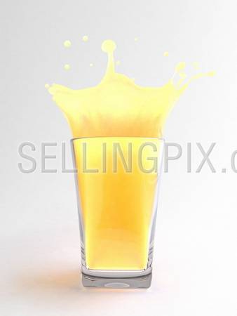 Splashes collection – Orange juice in glass