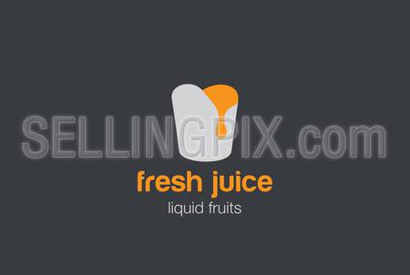 Juice glass Logo design vector template.
Liquid Paint Logotype concept icon