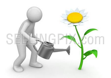 Nature collection – Gardener with watering can