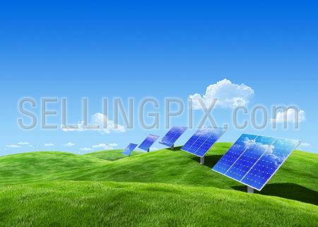 Very detailed 6000px field eco collection – Solar energy