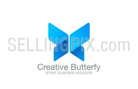 Butterfly Logo vector design corporate business template.
Creative idea logotype.