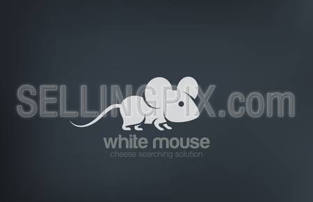 Abstract Cute Mouse Silhouette Logo design vector template.
Rat logotype concept icon.