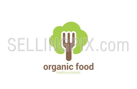 Organic Health Food products vector logo design template.
Green Healthy Life concept icon.