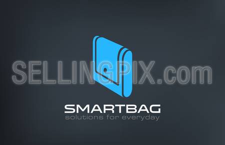 Bag Logo design vector template.
Creative portfolio logotype.