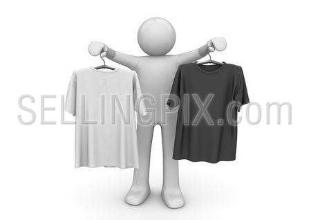 Two t-shirts on clothes hangers – Lifestyle collection