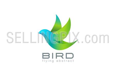 Flying Bird abstract Logo design vector template.
Creative Travel Success Logotype icon.