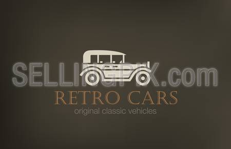 Retro Car Logo abstract design vector template.
Vintage Vehicle Logotype concept silhouette icon.
