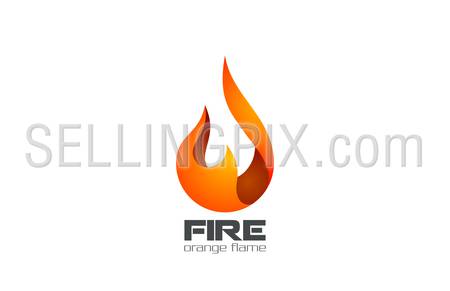 Fire Flame Logo design vector template.
Fireball logotype icon