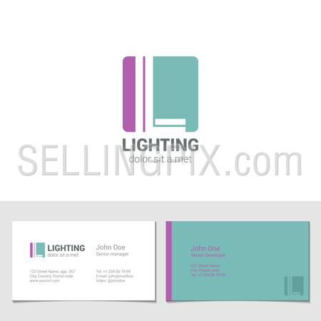 Corporate Logo L Letter company vector design template.
Logotype with identity business visit card.