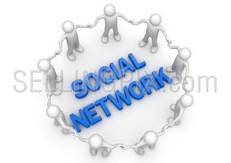 Social network people circle – Concepts collection