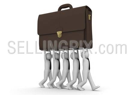 Businessmen carrying briefcase – Concepts collection