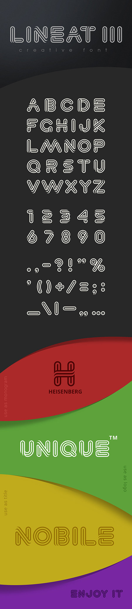 Lineat III font