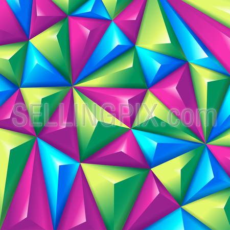 Polygon creative multicolor triangular diamond vector background. Polygonal backgrounds collection.