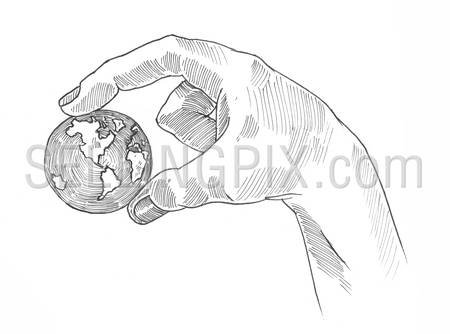 Engraving style hatching pen pencil painting illustration concept image. Engrave hatch lithography drawing collection.