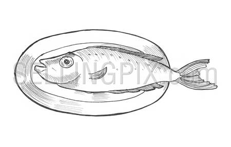 Engraving style hatching pen pencil painting illustration concept image. Engrave hatch lithography drawing collection.