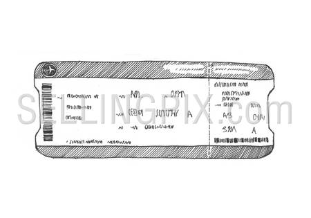 Engraving style hatching pen pencil painting illustration aircraft airline electronic ticket boarding pass image. Engrave hatch lithography drawing collection.