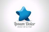 Star Walking abstract icon. 3D logo template. Trendy style. Vector. Editable.