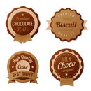 Chocolate Vintage Labels such a logo template collection.  Choco Luxury Retro design. Extra High quality Vintage. Vector.