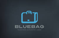 Briefcase logo design vector template.
Portfolio Logotype concept. Abstract Bag as Box icon.