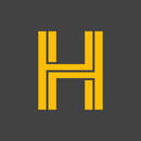 Letter H vector alphabet impossible shape. ABC concept type as logo. Typography design