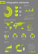 Infographics elements with icons For business and finance & social reports, statistics, diagram graph